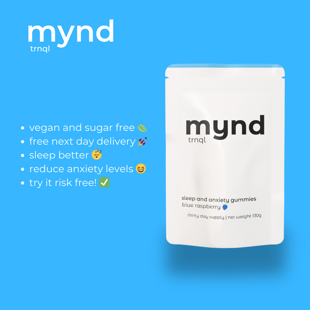 mynd trnql - the uk's best dosed anxiety and sleep gummies